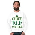 thumbnail image 1 of Xmas Chief Elf Officer Santa Helper Sweatshirt for Men or Women Brisco Brands L, 1 of 6