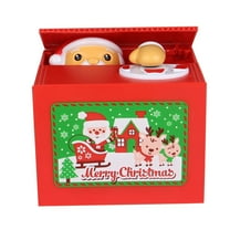 Christmas Stealing Money Bank, Piggy Bank for Kids, Coin Bank for Money Saving, Automatic Stealing Money with English Speaking, Creative Gift