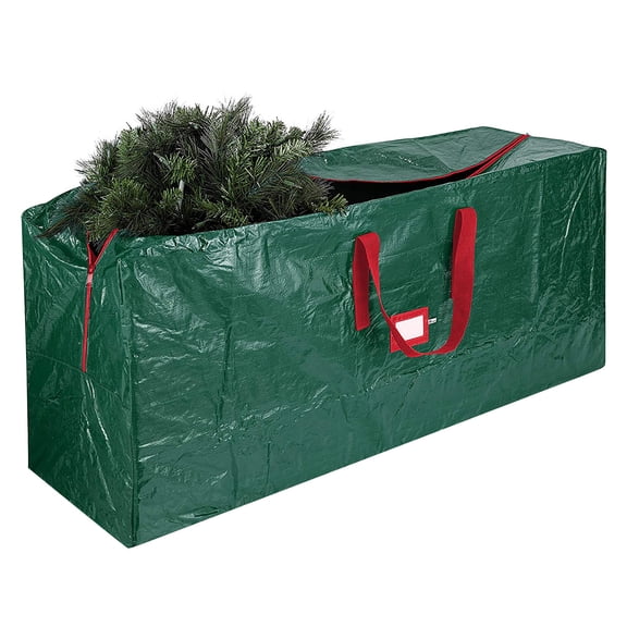 Christmas Tree Storage Bag, Fits Up to 7.5 ft Tall Artificial Disassembled Tree, Waterproof Heavy Duty Storage Container with Handles, 65"x15"x30" (Green)