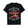 thumbnail image 1 of Xmas Dance Like Frosty Shine Like Rudolph Love Like Jesus Black T-Shirt Crew Neck Tee, 1 of 5