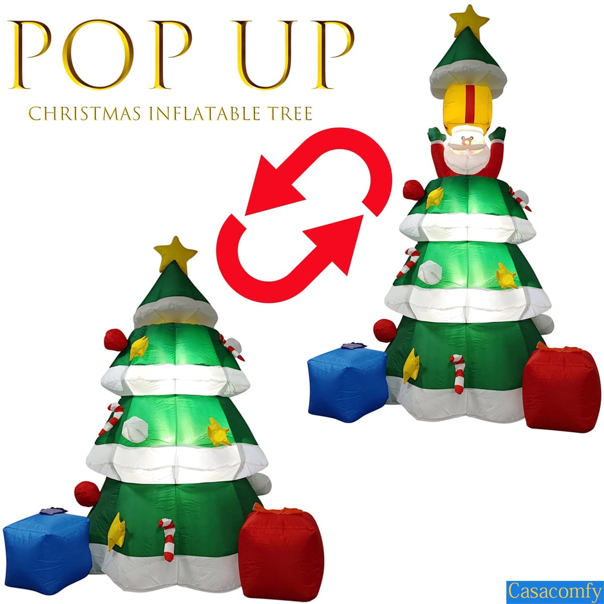 Xmas Decorations Outdoors Inflatable Tree, Christmas