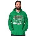 thumbnail image 1 of Xmas Elves Reindeer Sleighs Oh My Unisex Plus Fleece Graphic Hoodie Brisco Brands 5X, 1 of 4