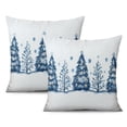 thumbnail image 1 of Xmas Forest Rustic Farmhouse Triangle Tree Throw Pillows Cover Modern Throw Pillow Case 18 x18 Inches Set of 2 Christmas Pillow Cover for Room Home Patio Bedroom Livingroom, 1 of 1