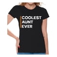 thumbnail image 1 of Xmas Gifts for Aunty - Auntie Shirt - Coolest Aunt Ever Women T-Shirt - Mother's Day Tee for Her Merry Christmas 2020 Shirts, 1 of 4