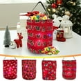 thumbnail image 1 of Xmas Halloween Cute Pumpkins Halloween Buckets Tote Candy Basket Christmas Tote Bag with LED String Light, 10 x18 Inch, 1 of 1