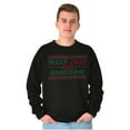 thumbnail image 1 of Xmas Holly Jolly Handsome Pattern Sweatshirt for Men or Women Brisco Brands S, 1 of 6
