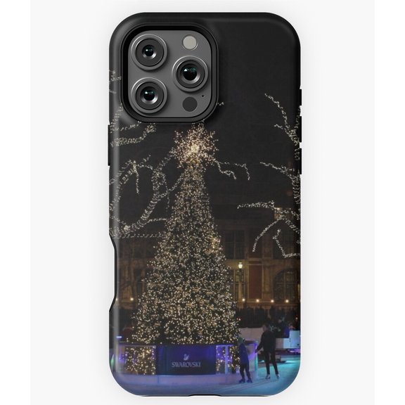 Xmas Ice Rink Natural History Museum Phone Case for iPhone 16 15 14 13 12 11 Pro Max