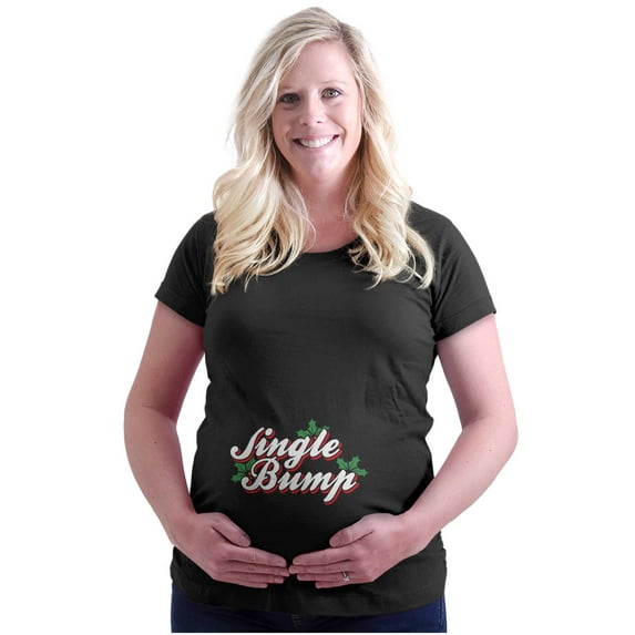 Xmas Jingle Bump Christmas Expecting Women's Maternity T Shirt Tee Brisco Brands 2X