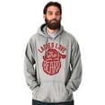 thumbnail image 1 of Xmas Ladies Love The Beard Santa Men's Big & Tall Graphic Hoodie Brisco Brands 2X, 1 of 3