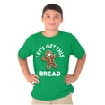 thumbnail image 1 of Xmas Let's Get this Bread Gingerbread Crewneck T Shirts Boy Girl Teen Brisco Brands L, 1 of 6