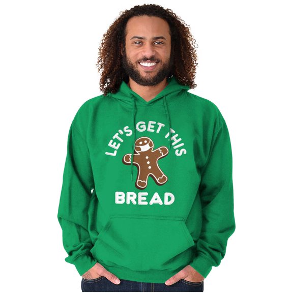 Xmas Let's Get this Bread Gingerbread Hoodie Sweatshirt Women Men Brisco Brands X