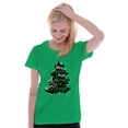 thumbnail image 1 of Xmas May Your Days Be Merry Bright Womens Slim Fit Graphic Tee Brisco Brands X, 1 of 5
