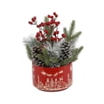 thumbnail image 1 of Xmas Mix in 7' Red Cityscape Ceramic, 1 of 1