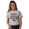 thumbnail image 1 of Xmas Napping Before Wrapping Presents Women's Plus Size Graphic Tee Brisco Brands 3X, 1 of 4