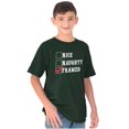 thumbnail image 1 of Xmas Naughty Nice Framed Checklist Crewneck T Shirts Boy Girl Teen Brisco Brands M, 1 of 6