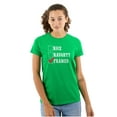 thumbnail image 1 of Xmas Naughty Nice Framed Checklist Womens Fitted Plus Size Graphic Tee Brisco Brands 2X, 1 of 5