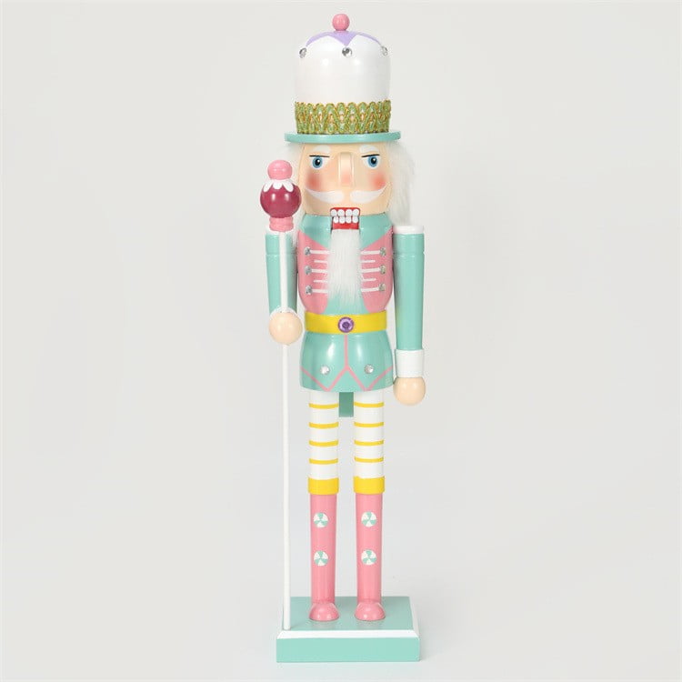Xmas Nutcracker Puppet Figure Wood Nutcracker Decoration Wooden