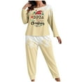 thumbnail image 1 of Xmas Pajama Sets for Women Long Sleeve Pullover Top and Pants Christmas Snowflake Loungewear Soft Sleepwear Matching Set Cozy Winter Pjs Two Piece Outfit, 1 of 4