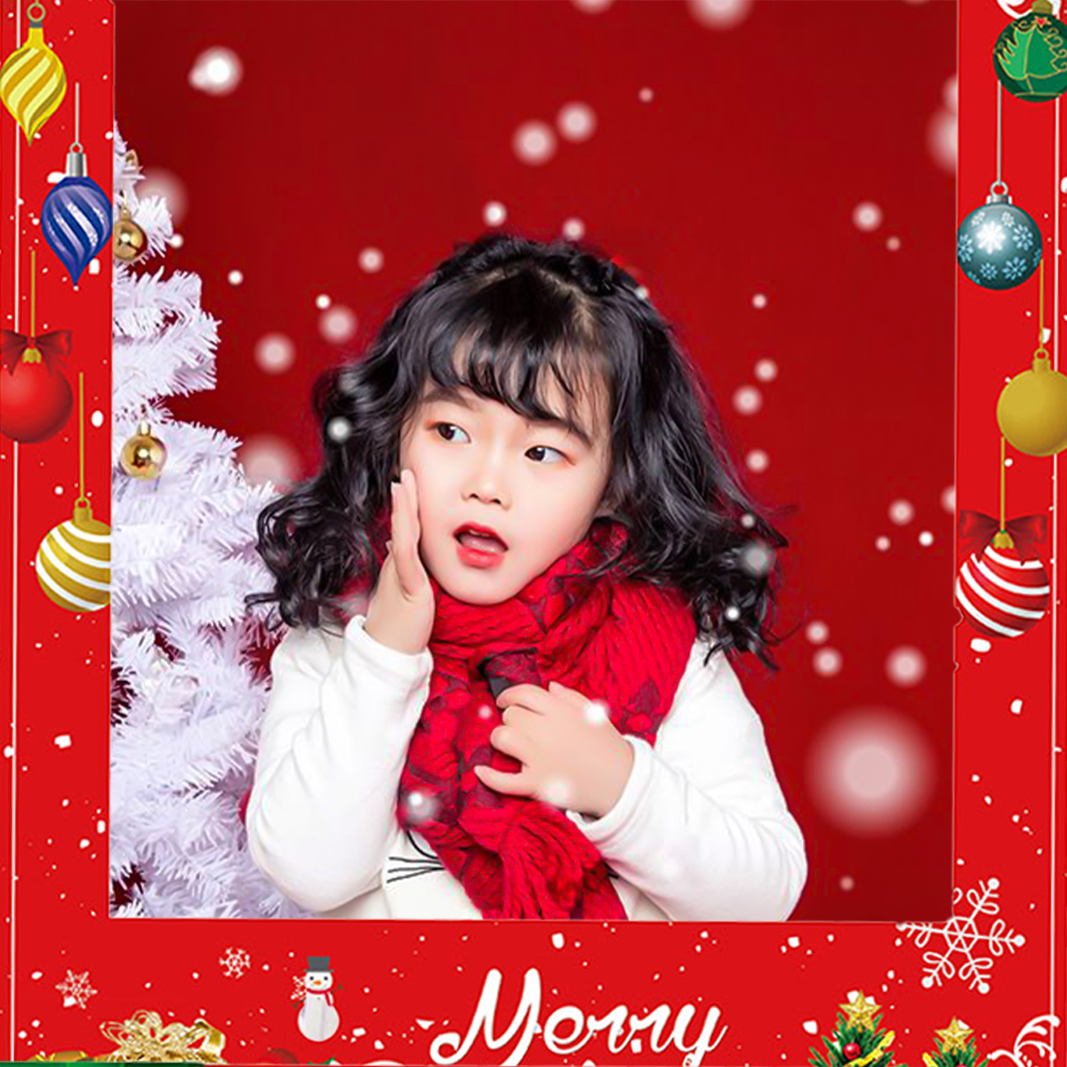 Xmas Paper Photo Frame Handheld Photo Frame Christmas Party Photography