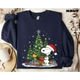 thumbnail image 1 of Xmas Peanuts Sweatshirt, Dog Cartoon Sweatshirt, Winter Holiday Sweatshirt - Sizes S-5XL ,Art Print JSC, 1 of 5