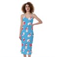 thumbnail image 1 of Xmas Polar Bear Pattern Print Slim Fit Midi Cami Dress, Jesus Christian Fashion Summer Maxi Sexy Casual Dress For Women, 1 of 4