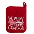 thumbnail image 1 of Xmas Pot Holders for Kitchen, Oven Mitts and Pot Holders Sets, Christmas Pot Holders with Pocket, Winter Hot Pads Oven Mitts, Cookie Bag Cute Heat Resistant Oven Gloves Baking Cooking, 1 of 8