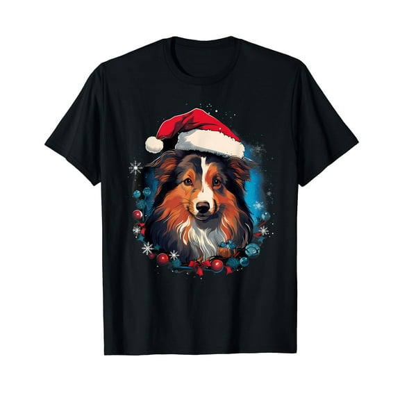Xmas Shetland Sheepdog Christmas T-Shirt