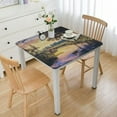 thumbnail image 1 of Xmas Square Fitted Polyester Tablecloth, Merry Christmas Elastic Edge Home Decor Table Cover, Waterproof Oil &amp; Dust Proof Table Cover for Garden Patio Picnic Use, Fit for " Square Table, 1 of 8