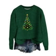 thumbnail image 1 of Xmas Sweaters for Women 2024 - Sweater for Women 2024, Womens Christmas Sweater Xmas Tree Printed Sweaters Long Sleeve Crewneck Pullover Sweater Tops, 1 of 4