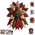 thumbnail image 1 of Xmas Tree Festive Quilted Christmas Door Hanging DIY Sewing Kit Padded Patchwork Sewing Set for Beginners Home Mantel Table Office Display Gift for Craft Lovers, 1 of 4