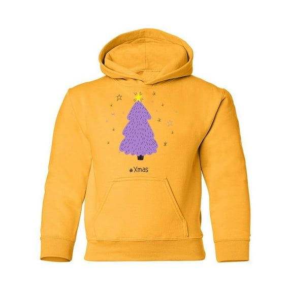 Xmas Tree Hoodie Juniors -Image by Shutterstock, x-Large