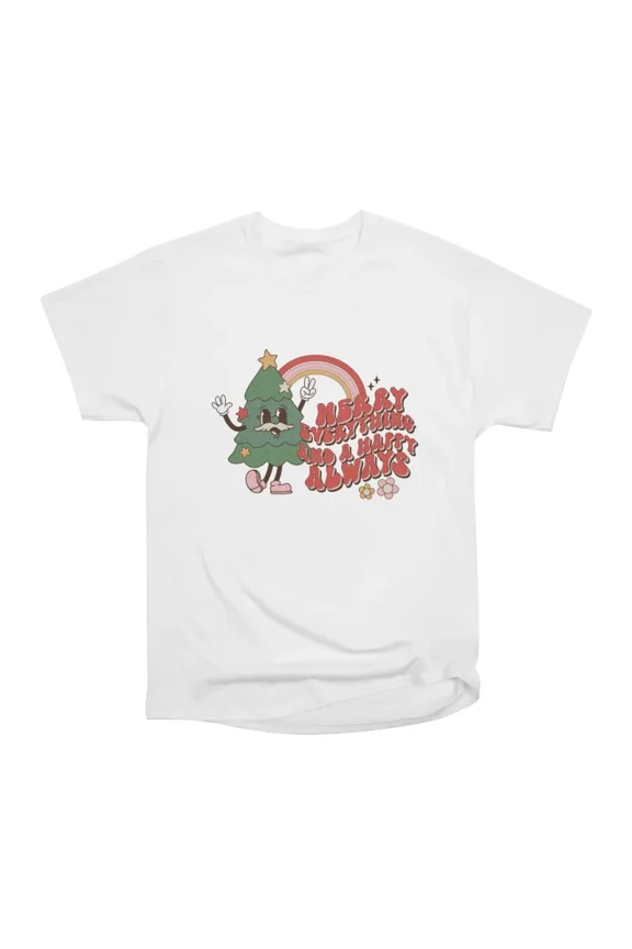Xmas Tree Merry Everything T-Shirt Tee Gift For Him Merch For Her Apparel For Friend