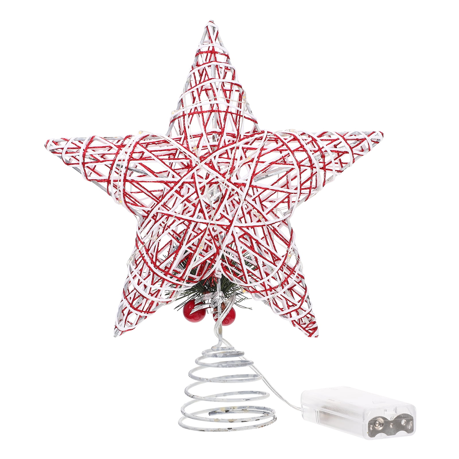 Xmas Tree Star Topper with Light Treetop Star Ornament Christmas Tree