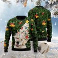 thumbnail image 1 of Xmas Tree Sweater, Labrador Retriever Noel Tree 3D Christmas Sweater, Funny Xmas Sweater, 1 of 2