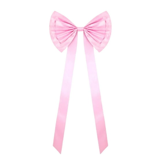 Xmas Tree Topper Decorative Streamers Large Cloth Material Giant Pink Holiday Engagement Backdrop Decor for Home