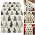 thumbnail image 1 of Xmas Trees Snowflake Christmas Table Runner, Seasonal Winter Kitchen Dining Table Decoration for Home Party Decor 13x72 Inch, 1 of 8