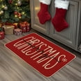 thumbnail image 1 of Taicans Xmas Trees Snowflake Let It Snow Merry Christmas Kitchen Mats,Winter Decor Low-Profile Kitchen Rugs,47x15.7in, 1 of 4