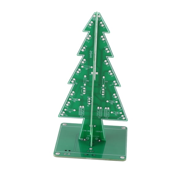 Xmas Xmas Tree Making Kit Colorful Easy Making LED Light Acrylic Xmas Tree With Music Electronic Learning Kit Module