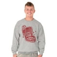 thumbnail image 1 of Xmas Yule Love Giving Me Presents Unisex Plus Fleece Graphic Sweatshirt Brisco Brands 2X, 1 of 5