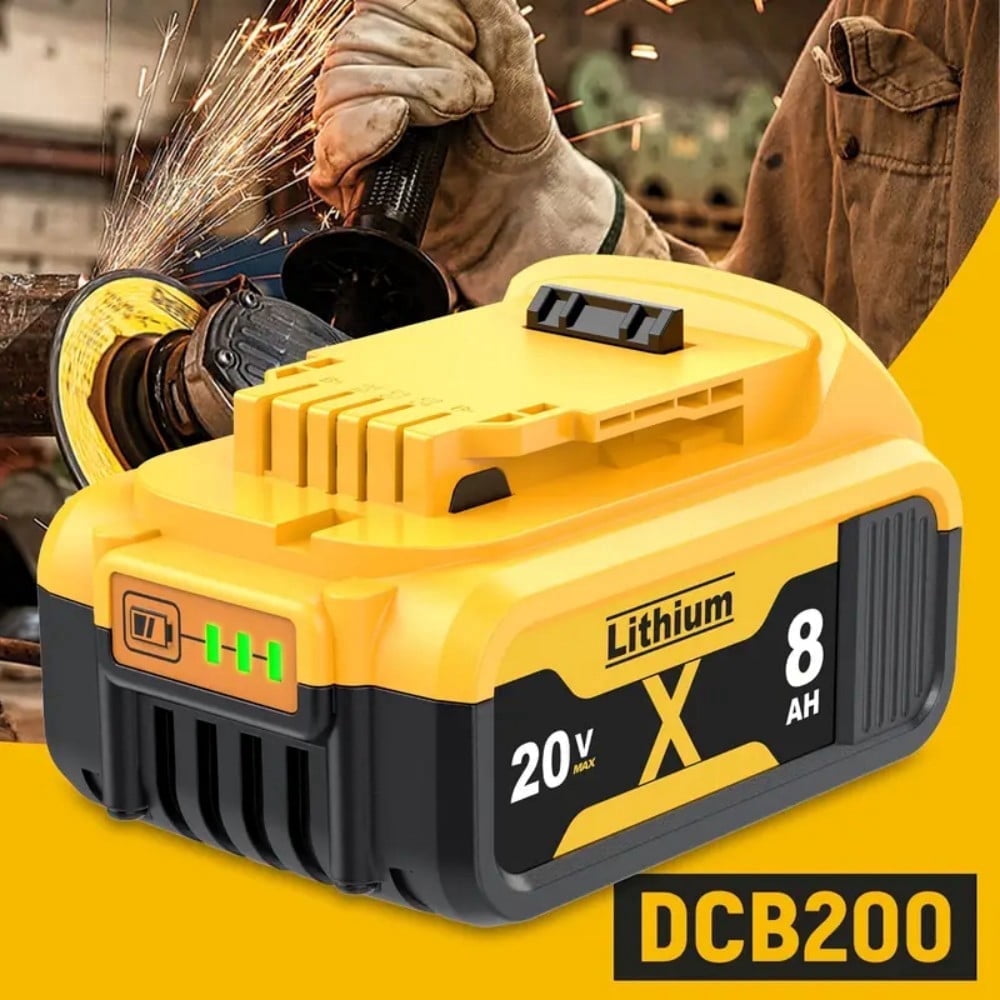 Xmenany 20V 8.0A Replacement Battery for Dewei 20V Battery MAX DCB204D CB205-2 DCB206 DCB206-2 DCB200 DCB180