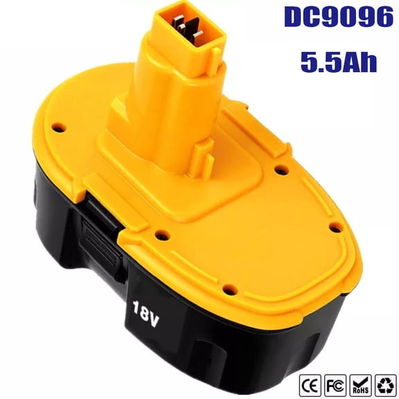 Xmenany 5.5Ah 18V Battery Replacement for Dewei Ni-Mh Compatible with DC9098 DC9096 DC9099 DC970 DW9095 DW9096 DE9039 DE9095 DE9096 DE9098 DW9098 DW9099
