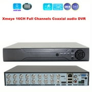 Xmeye 16 Channels 196.85inch-N Monitoring Digital Video Recorder 6-in-1 Hybrid Mode DVR/NVR Supports Face Recognition, Mobile Detection, Coaxial Hard Disk P2P Vehicle Detection RS485 Is Suitable For 1