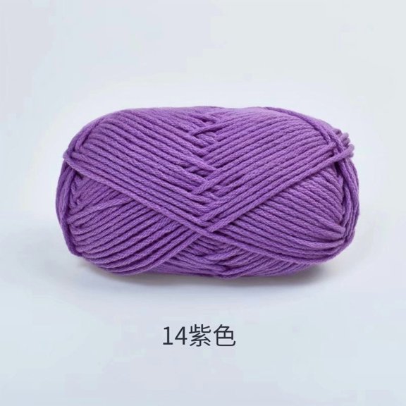XmhyTop 1 Roll 100g Acrylic Worsted Weight Yarn, Beginner-Friendly Easy-to-Knit Hand-Knit Yarn for Scarves, Hats, Coats, Bags & DIY Crafts, purple