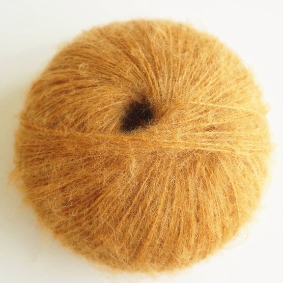 XmhyTop 1 Roll 50G Worsted Weight Acrylic Yarn, Soft & Easy to Use Crochet Yarn for Beginners, Perfect for Knitting & Crocheting Projects, Dark Yellow