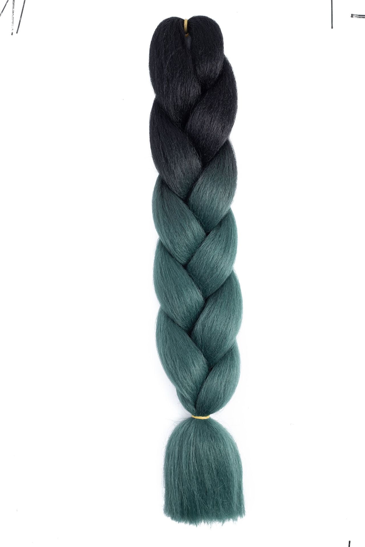 XmhyTop 10 Pack High-Temperature Jumbo Braiding Hair, Braids & Hair Extensions for Women, 24in，Black to Grey green