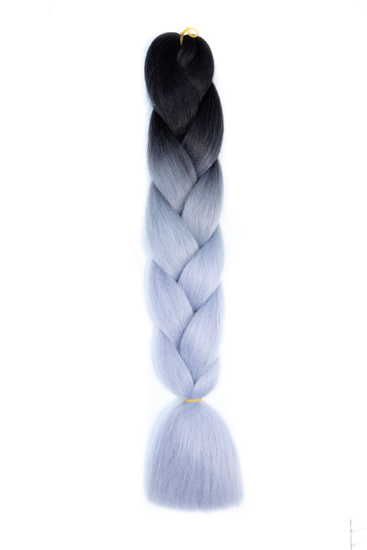XmhyTop 10 Pack High-Temperature Jumbo Braiding Hair, Braids & Hair Extensions for Women, 24in，Black to Grey
