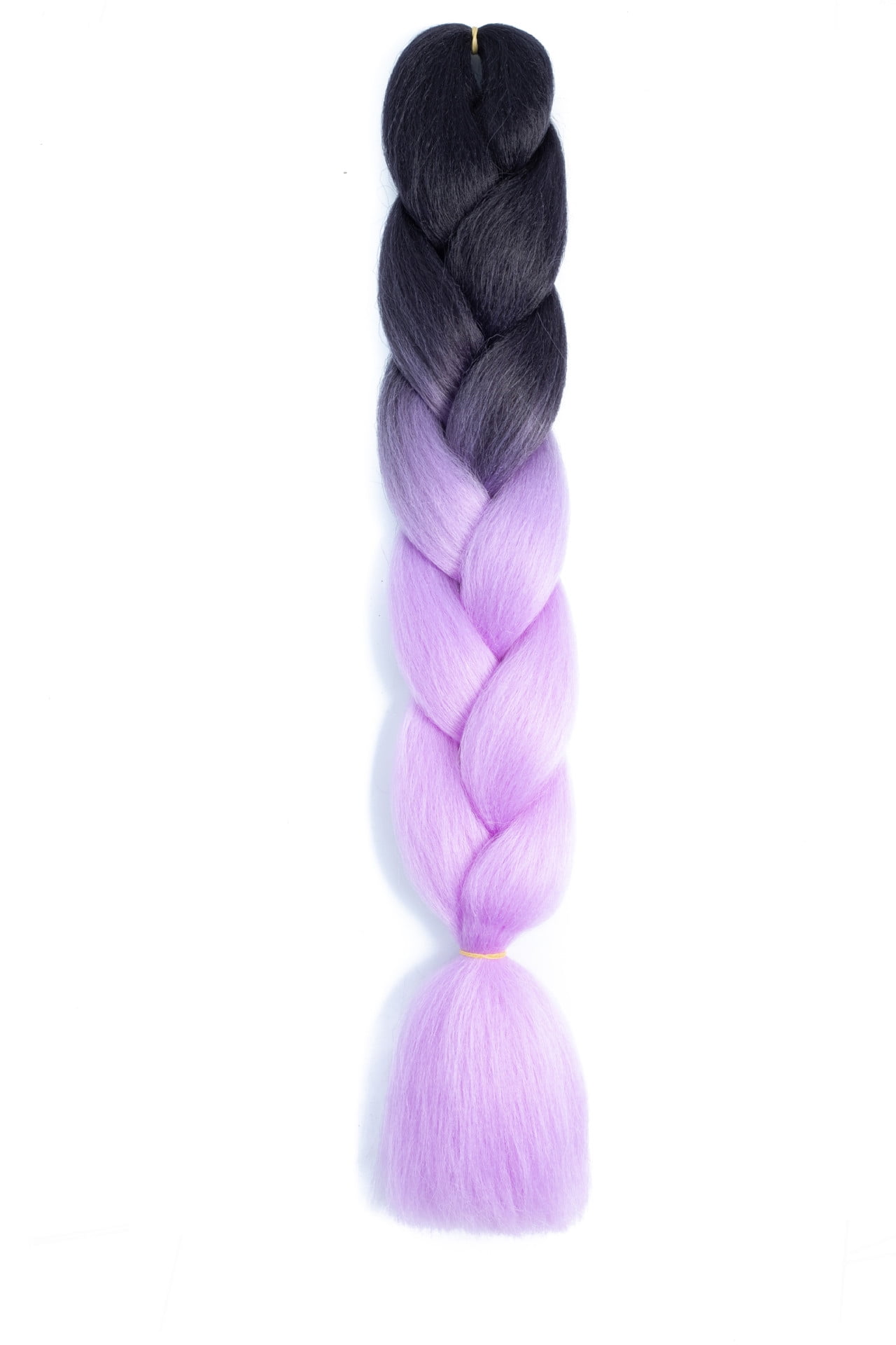 XmhyTop 10 Pack High-Temperature Jumbo Braiding Hair, Braids & Hair Extensions for Women, 24in，Black to Light Purple