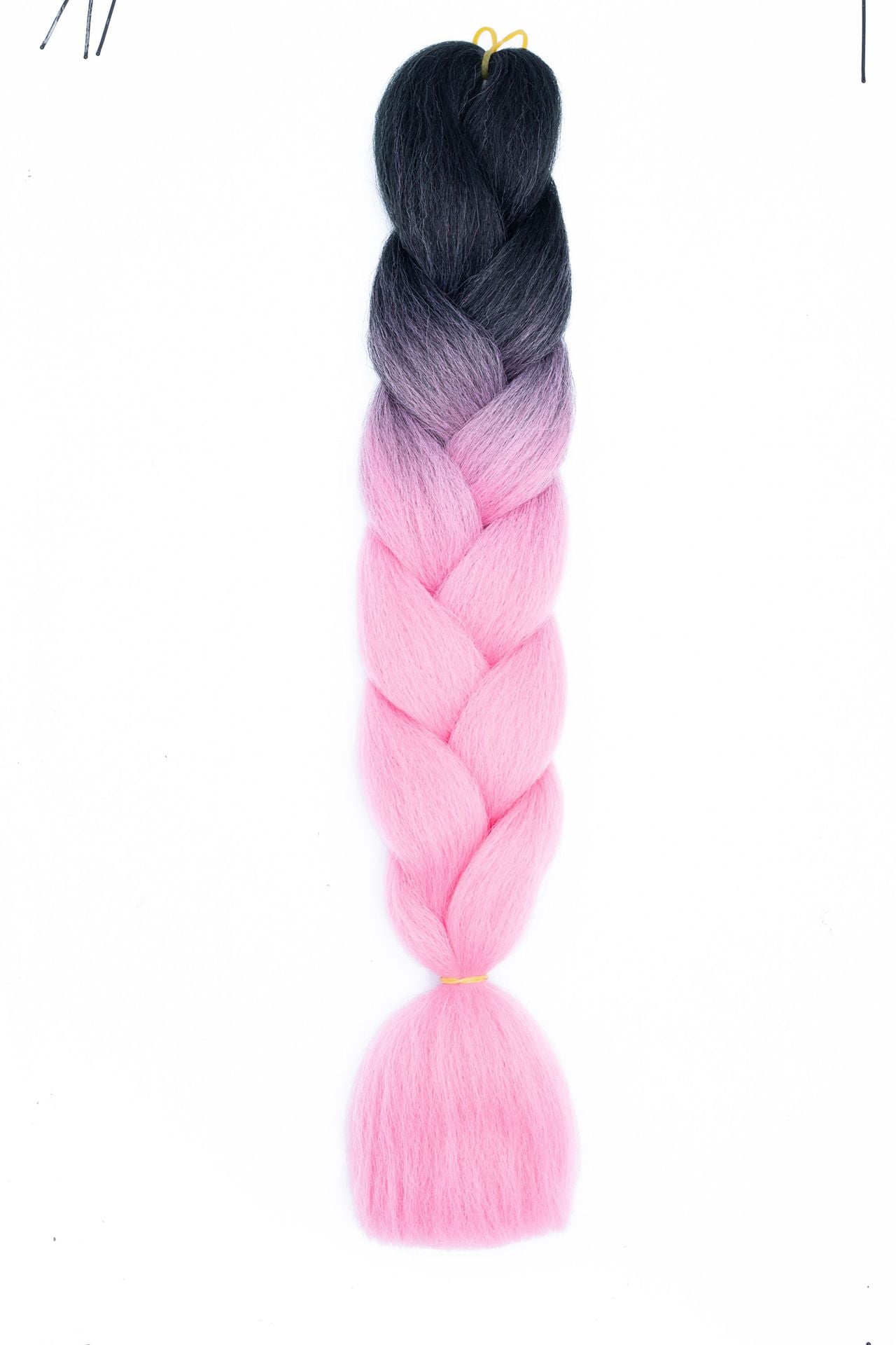 XmhyTop 10 Pack High-Temperature Jumbo Braiding Hair, Braids & Hair Extensions for Women, 24in，Black to Pink
