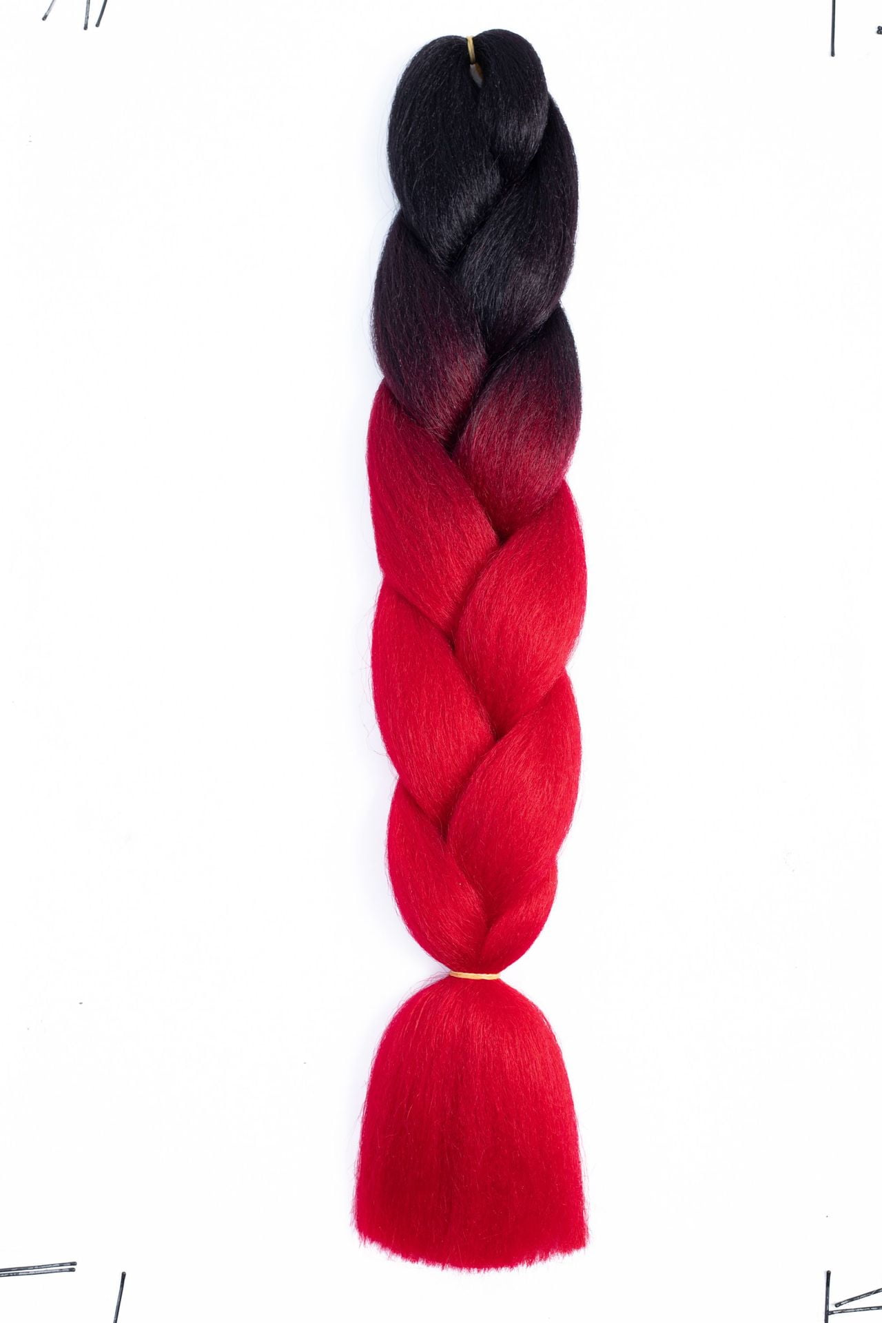 XmhyTop 10 Pack High-Temperature Jumbo Braiding Hair, Braids & Hair Extensions for Women, 24in，Black to Red