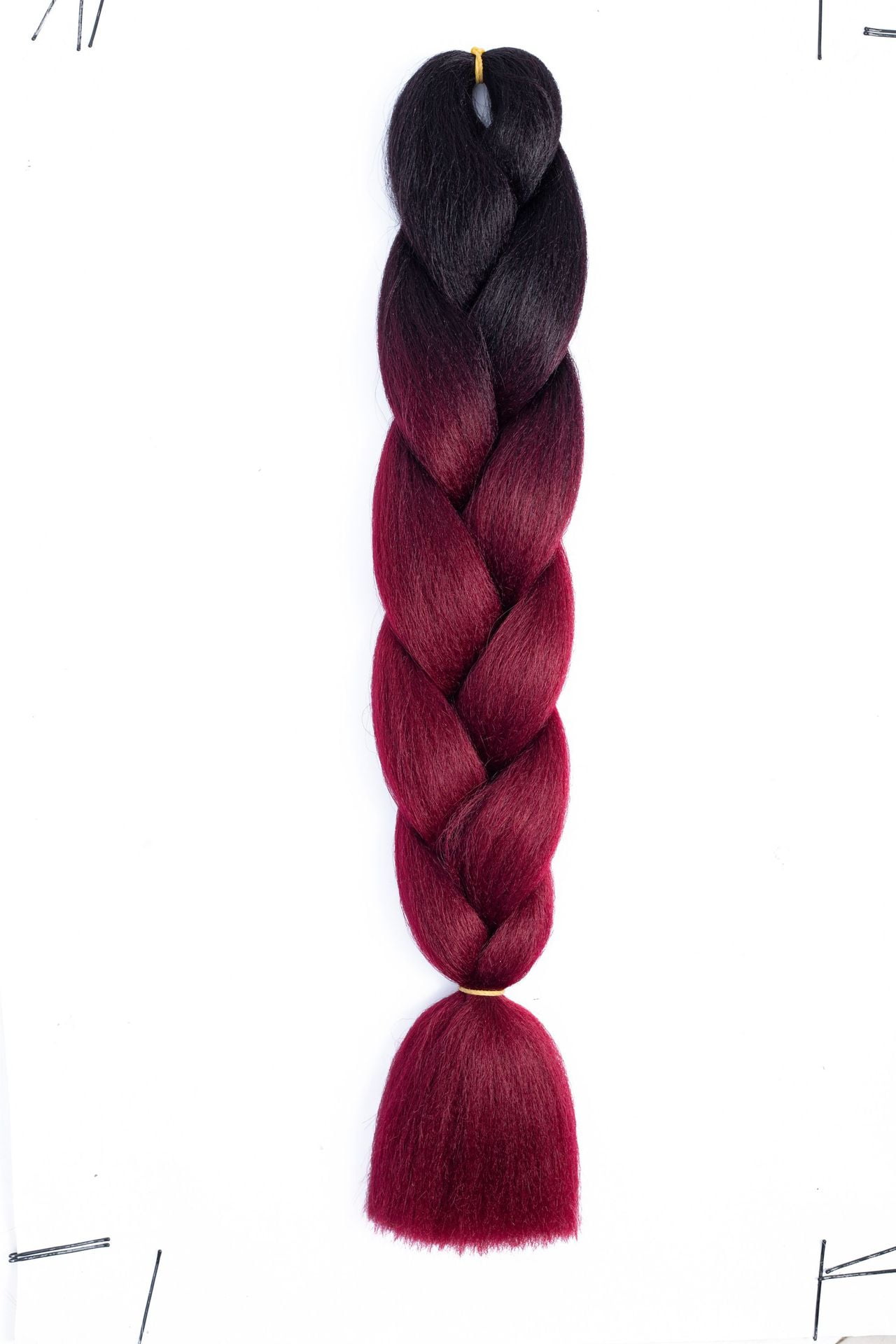 XmhyTop 10 Pack High-Temperature Jumbo Braiding Hair, Braids & Hair Extensions for Women, 24in，Black to Wine Red